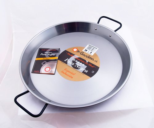 Garcima Poêle à paella acier poli 60 cm
