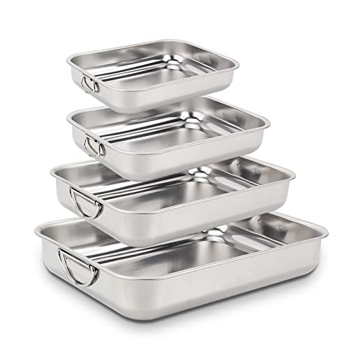 Plat à rôtir professionnel inox triple fond