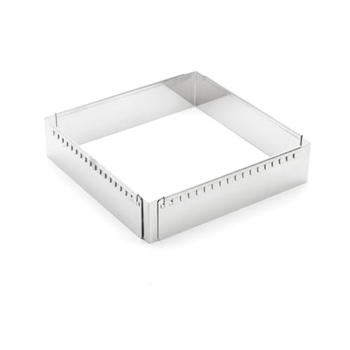 De Buyer Cadre à pâtisserie carré extensible inox
