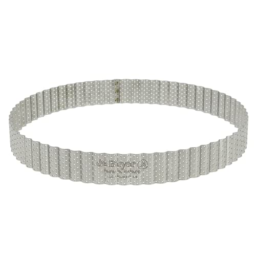 De Buyer Cercle à tarte perforé 24 cm
