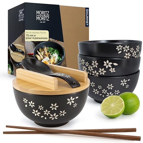 Navaris Set de 4 bols ramen/poke 700 ml