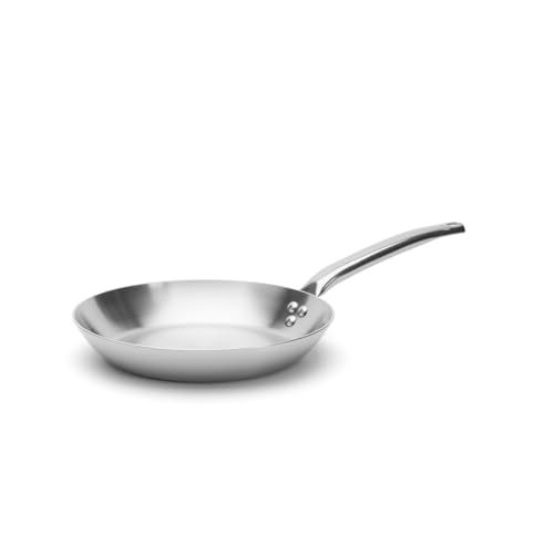 De Buyer Poêle inox 28 cm à fond épais (3 couches)