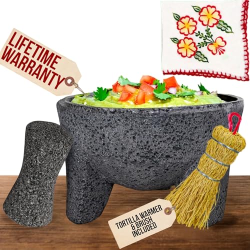 RSVP International Molcajete mortier pierre volcanique