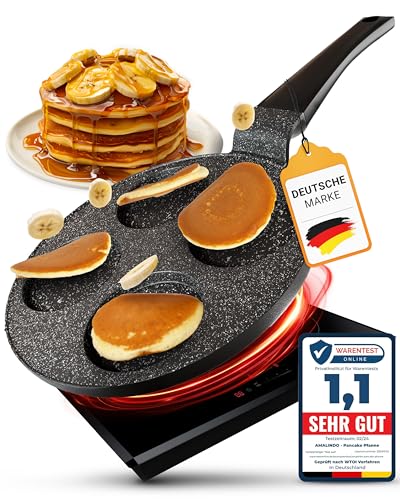 Amalindo Poêle à pancakes 4 empreintes Ø26 cm