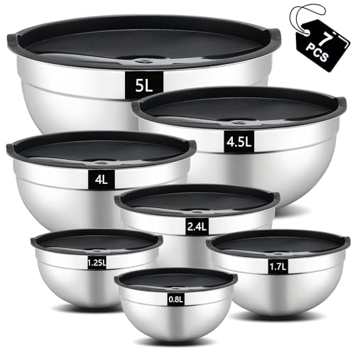 Lacor Saladier inox 5 L avec couvercle