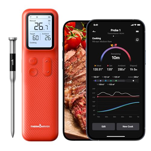 ThermoMaven Thermomètre de cuisson à sonde instantané