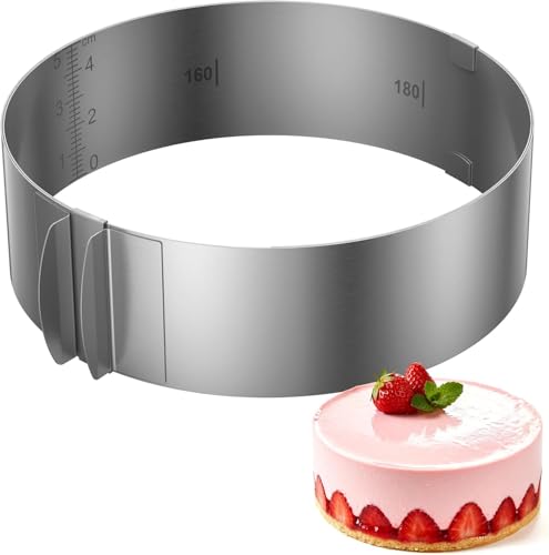 Cercle à pâtisserie inox réglable
