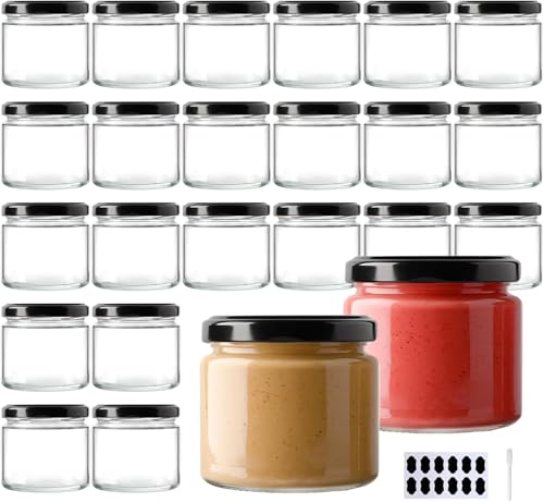 Pots en verre à confiture (lot de 24)